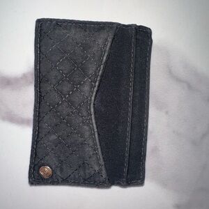 Vera Bradley Quilted Black Card Holder